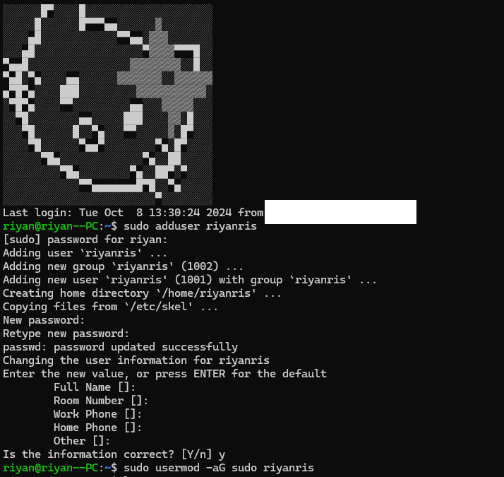 membuat user baru linux